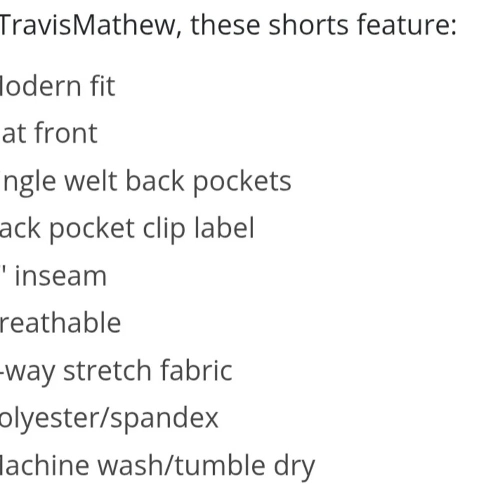 Travis Mathew Starnes 9" KHAKI Tan Performance golf Active shorts men's New 42 - Picture 5 of 5